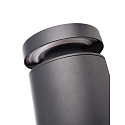 Deko-Light bollard lamp FARO 25 with lens optics, wired through IP65, dark grey dimmable