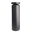bollard lamp FARO 60 with lens optics, wired through IP65, dark grey dimmable