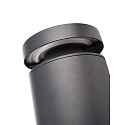 Deko-Light bollard lamp FARO 100 with lens optics, wired through IP65, dark grey dimmable