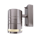 Wandleuchte ZILLY II DOWN, IP44, 220-240V, GU10 max. 35W, Edelstahl, Silber