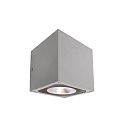 KapegoLED wall luminaire CUBODO II single, 220-240V, 7W, clear / transparent, silver grey