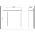 Deko-Light Outdoor LED Wandleuchte SCUTI I, IP44, 2-flammig, E27, 2x max. 11W, Edelstahl, Silber geb�rstet