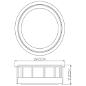 Deko-Light Outdoor LED Wandleuchte MEISSA, IP44, 6.8 3000K 300lm 120�, Alu-Druckguss, dunkelgrau
