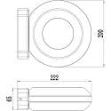 Deko-Light Outdoor LED Wandleuchte MUSCAE, IP54, Up / Down, 13.1W 3000K 860lm 2x130�, Alu-Druckguss, dunkelgrau