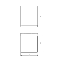  LED Au�enwandleuchte ANCHA I, IP54, 5.5W 3000K 113�, dunkelgrau