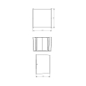  Outdoor LED luminaire ARCTURUS II LED wall luminaire, 5.5W, 3000K, 0-90�, IP54, dark grey