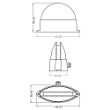 Deko-Light LED Outdoor Wand- / Deckenleuchte MAIA II, 4W 3000K, 180� / 5�, IP65, wei�