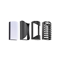 Deko-Light LED Outdoor Wandaufbauleuchte GRUMIUM ROUND, 10W, 3000K, 730lm, IP54, grau