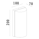 Deko-Light LED Outdoor Wandaufbauleuchte GRUMIUM ROUND, 10W, 3000K, 730lm, IP54, grau