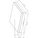 Deko-Light LED Au�enwandleuchte / Hausnummern-Leuchte CASA, mit Sensor, IP54, 3W 3000/4000K, schaltbar, tiefschwarz