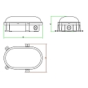 Deko-Light LED Feuchtraumleuchte SOTANO, IP54 IK08, 4.5 / 7.5W (multi) 3000/4000K (CCT Switch) 450/750lm 120�, schaltbar, wei�