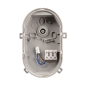 damp-proof luminaire SOTANO IP54 oval, CCT Switch, impact resistant, switchable, multipower IP54, grey 