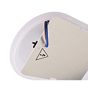 damp-proof luminaire SOTANO IP54 oval, CCT Switch, impact resistant, switchable, multipower IP54, grey 
