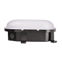 Deko-Light damp-proof luminaire SOTANO IP54 oval, CCT Switch, impact resistant, switchable, multipower IP54, black 