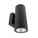 LED Fassadenstrahler SHORELINE PRO ROUND 100 UP&DOWN, IP65 IK08, 20W 3000/4000K 1900lm 36�, CRi >90, dimmbar, dunkelgrau