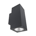 LED Fassadenstrahler SHORELINE PRO SQUARE 100 UP&DOWN, IP65 IK08, 21W 3000/4000K 2000lm 36�, CRi >90, dimmbar, dunkelgrau
