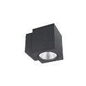 LED Fassadenstrahler SHORELINE PRO SQUARE 100 DOWN, IP65 IK08, 12W 3000/4000K 1000lm 36�, CRi >90, dimmbar, dunkelgrau