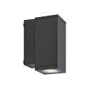Deko-Light LED Fassadenstrahler SHORELINE PRO SQUARE 70 DOWN, IP65 IK08, 6W 3000/4000K 550lm 30�, CRi >90, dimmbar, dunkelgrau