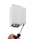 Deko-Light LED Fassadenstrahler SHORELINE PRO SQUARE 70 DOWN, IP65 IK08, 6W 3000/4000K 550lm 30�, CRi >90, dimmbar, wei�