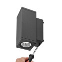 Deko-Light LED Fassadenstrahler SHORELINE PRO SQUARE 70 UP&DOWN, IP65 IK08, 7.5W 3000/4000K 780lm 30�, CRi >90, UGR<19, dimmbar