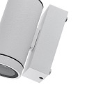 Deko-Light facade spotlight SHORELINE PRO GU10 ROUND 1 flame, cylindrical, with lamp socket GU10 IP65, white