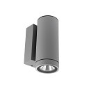 facade spotlight SHORELINE PRO ROUND 68 DOWN 1 flame, round, CCT Switch IP65, light grey dimmable