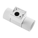 Deko-Light facade spotlight ACHERNAR UP & DOWN 2 flames, cylindrical, with lamp socket GU10 IP65, white