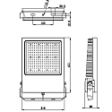 Deko-Light LED Flutlichtstrahler ATIK, 110�, 200W, 4000K, 28450lm, IP65/IP44, schwarz