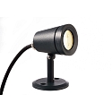 Deko-Light Outdoor LED Strahler COLT COB, IP65/IP44, 230V AC, mit IP-Steckerkabel, dimmbar, Schwarzgrau, 4W 3000K 240lm 439cd 36�