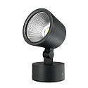 Outdoor LED spot COLT 30W COB, IP65, 3000K 2320lm 4395cd 40�, die-cast aluminum, black grey / opal
