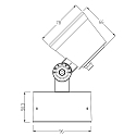 Outdoor LED Strahler COLT SMD RGBW, 24V DC, dimmbar, Schwarzgrau, 8W RGB + 3000K 389lm 20�