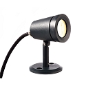 Outdoor LED Strahler COLT RGBW, 24V DC, mit WEIPU-Steckerkabel, 3.2W RBG + 2700K 92lm 20�, dimmbar, Schwarzgrau