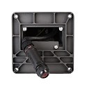 Deko-Light Steckdosenturm PUKA MANA, IP54, 42cm, 2-fach, mit Klappdeckel + Anschlussbox, Alu-Druckguss