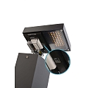 Deko-Light LED Pollerleuchte LERNA 1000, 100cm, 50/100�, 7,4W 3000/4000K, 237/256lm, IP65 IK06, Alu-Druckguss, dunkelgrau