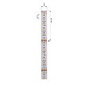 Deko-Light Flexible LED strip, 192 LED / m (SMD 3535), 24V, 96W RGBWW, (RGB+3000K) 4200lm 110�, dimmable, 500cm