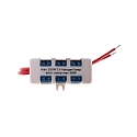  Zubeh�r - Niedervolt Schraub-Verteiler 6-fach, max. 250W, LxB: 6.35 x 2.6cm, wei�