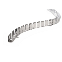 Flex profile for D FLEX LINE sIDE LED strip, 50cm (reel), anodized aluminum, matt silver