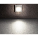 Deko-Light Cover SQUARE for recessed LED wall luminaire ALWAID, misty, white