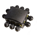 Deko-Light Outdoor Multi 10-fach-Verteiler f�r 2-10 Kabel 4-14 mm, 0.5-4 mm�, max. 450V AC/24A