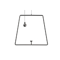 Zubeh�r f�r LED-Magnetleuchte MIRAM - mobiles Pendel-Set, B/H: 20.5cm/18.5cm, 2m Drahtseil + Gegengewicht, magnetisch, grau