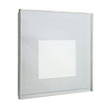 cover ALWAID 2 - MILKY square, white aluminum