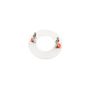 Reduzier-Ring f�r Einbauleuchten, IP20 IK03, rund, � 130mm / innen 70mm / DA 95mm, Clipfedern, Metall, verkehrswei�