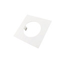 Einbau-Reduzierring quadratisch, IP20 IK03, 155mm / innen � 95mm / DA 120mm, Clipfedern, Metall, verkehrswei�