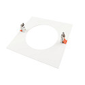 Deko-Light Einbau-Reduzierring quadratisch, IP20 IK03, 240mm / innen � 180m / DA 205mm, Clipfedern, Metall, verkehrswei�