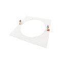 Deko-Light Einbau-Reduzierring quadratisch, IP20 IK03, 280mm / innen � 210mm / DA 245mm, Clipfedern, Metall, verkehrswei�