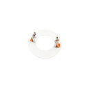 Deko-Light Einbau-Reduzierring rund, IP20 IK03, � 155mm / innen 95mm / DA 120mm, Clipfedern, Metall, verkehrswei�, signalwei�