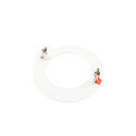 Deko-Light Einbau-Reduzierring rund, IP20 IK03, � 210mm / innen 135mm / DA 175mm, Clipfedern, Metall, verkehrswei�, signalwei�