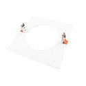 reducing ring 240/180MM mechanical, square, built-in version, signal white
