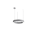 LED Pendelleuchte LAUTARO 600/80 UP/DOWN PRISMA P3, 55W, IP20, DALI dimmbar, 2700K, hellgrau