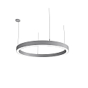 LED Pendelleuchte LAUTARO 1200/80 DOWN PRISMA P4, 78W, IP20, DALI dimmbar, 3000K, hellgrau